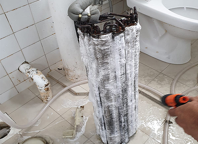 chemical-cover aircon servicing Singapore